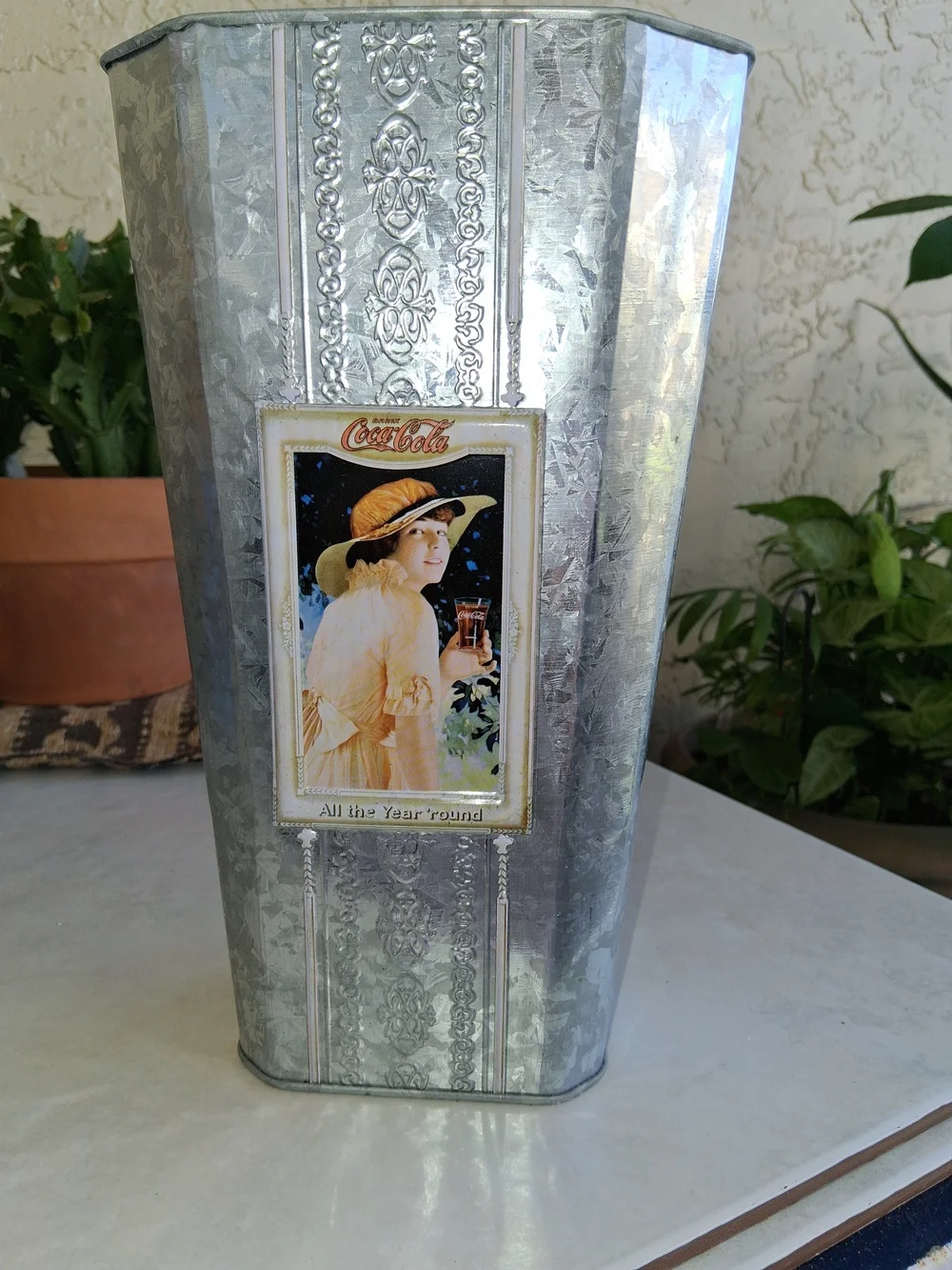 Coca Cola galvanized tin